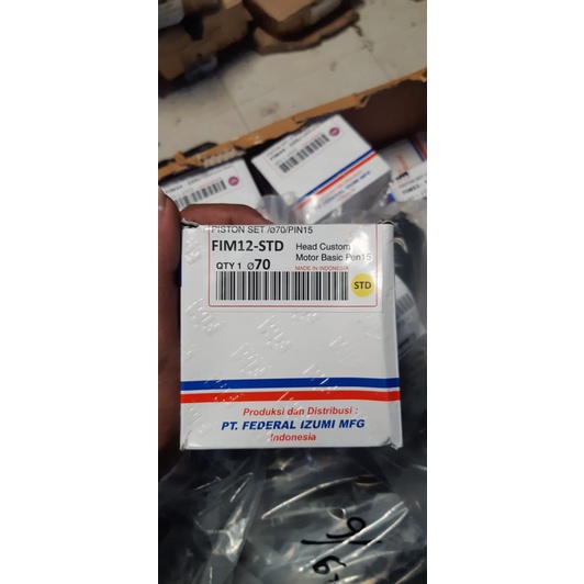 SEHER PISTON KIT FIM 70mm 71mm pin 15 HEAD CUSTOM FIM tiger mentah racing