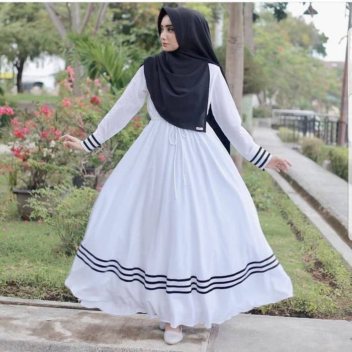 (Promo) Set Syari Polos Maxmara Lux Anayah Real Pic Haji Umroh Gamis Syari Hijab Syari Bahan ALMA