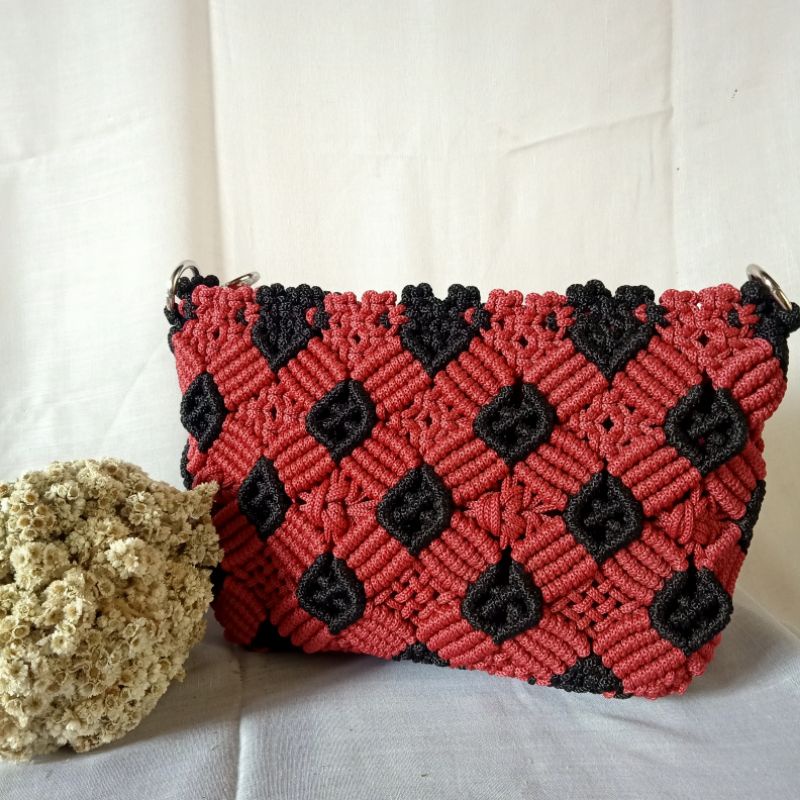 Tas Tali Kur Motif Kotak