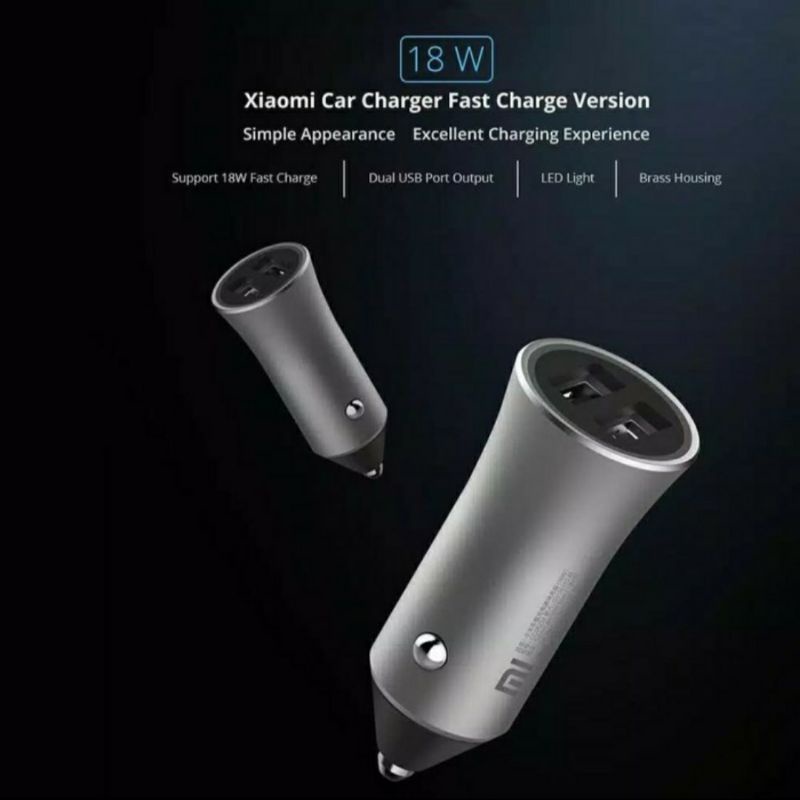 Car Charger Xiaomi Fast Charger version 18W