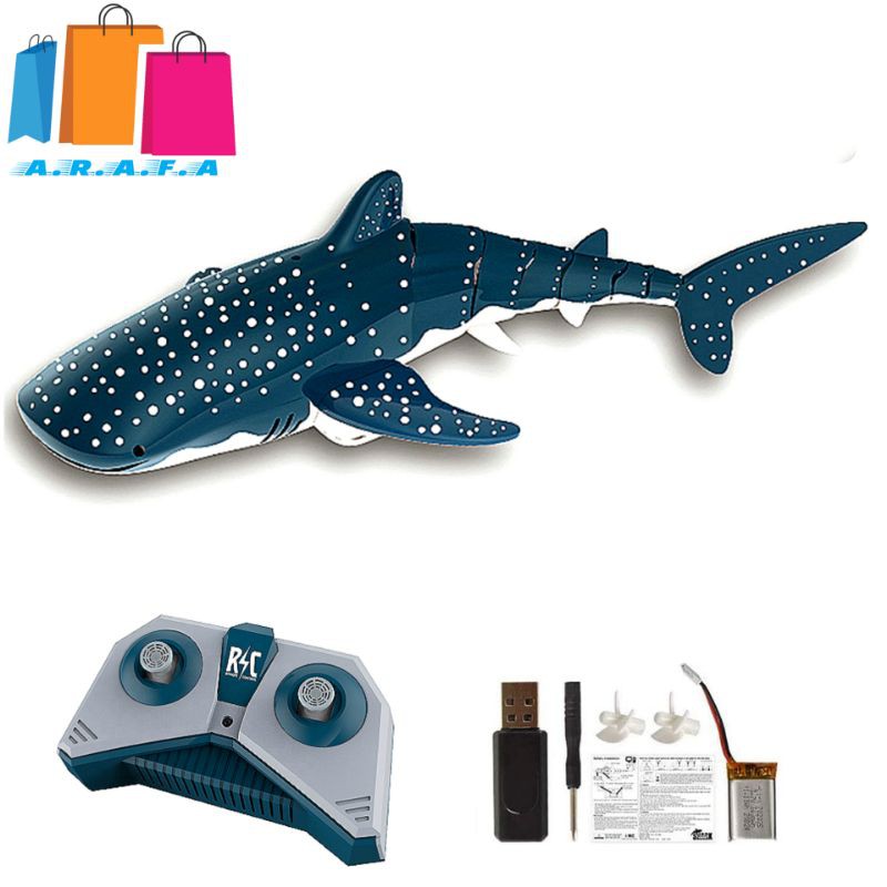 Mainan Remote Control RC Hiu Robot Ikan RC Shark Boat Mainan Remote Control RC Hiu Robot Ikan RC Shark Boat
