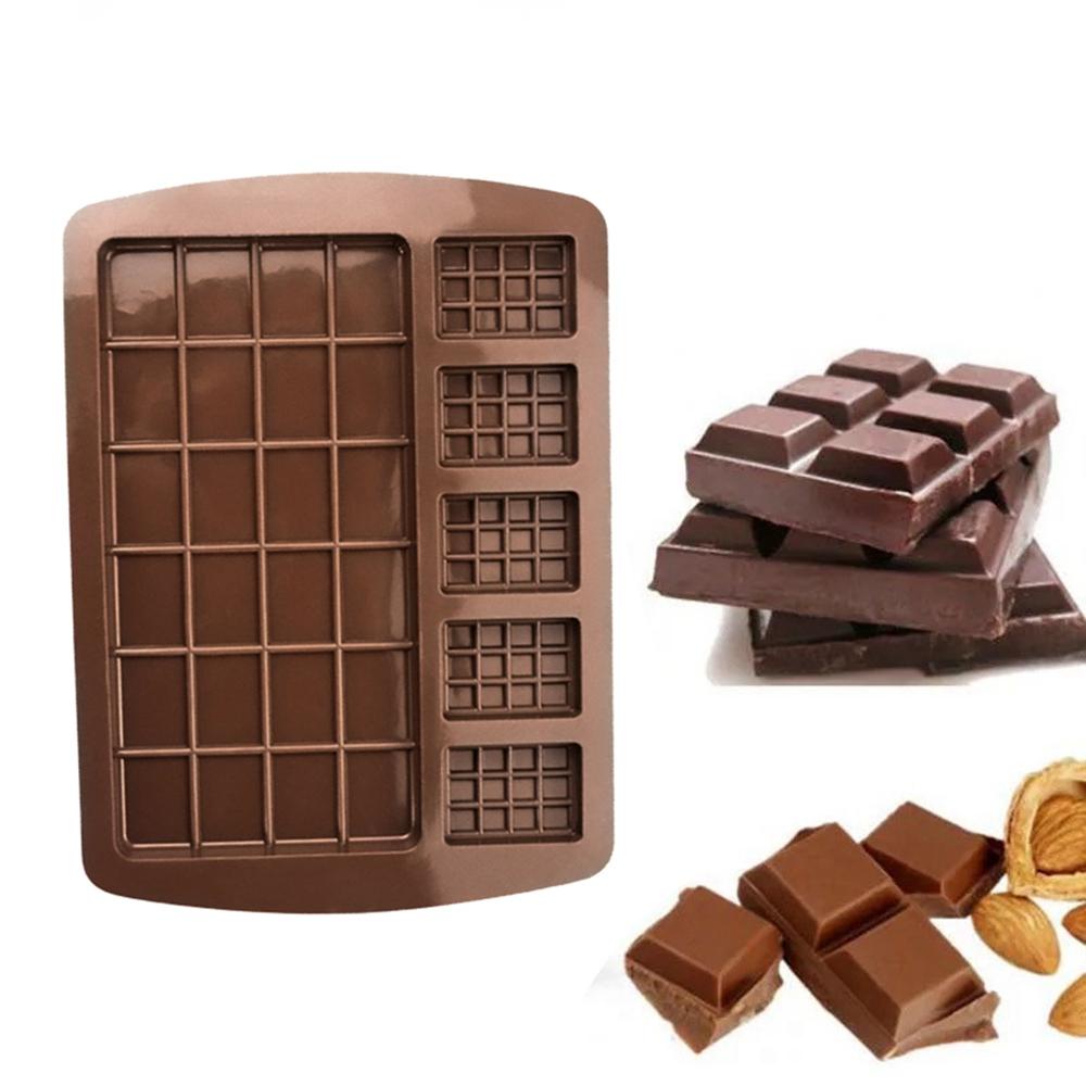 [Elegan] Cetakan Coklat DIY Handmade Caramels Candy Mould Pralines Bar Mold Fondant