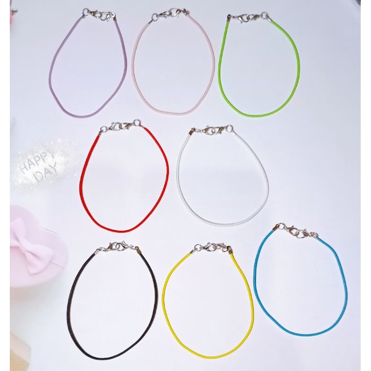 TERMURAH!! COD Konektor karet polos simple warna hijab earloop headloop / strap mask karet / konektor hijab lucu simple anak dewasa polos