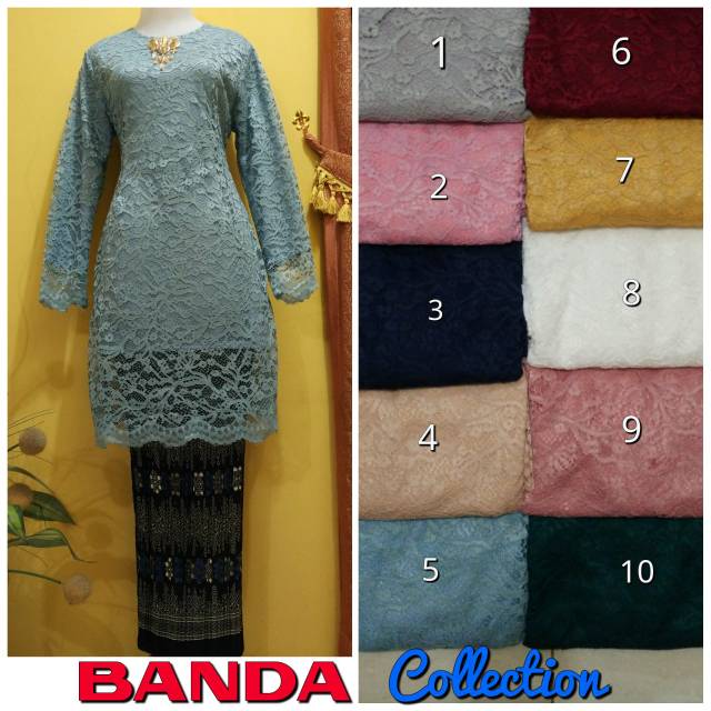 STELAN TUNIK BANDA (ATASAN+ROK PLISKET)