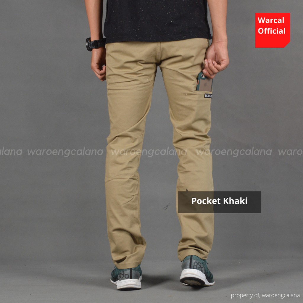 Malmo Chino Panjang Saku Pocket Khaki