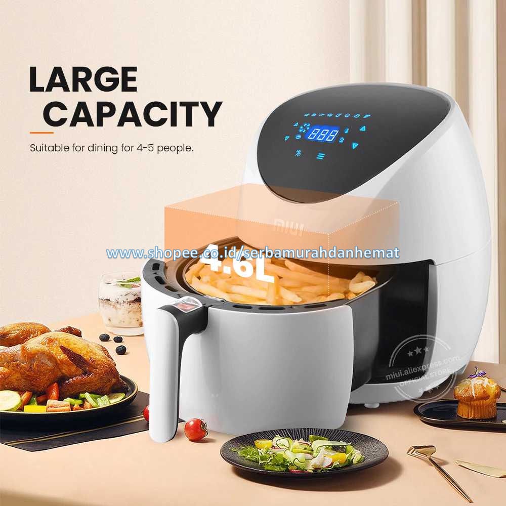 MIUI Air Fryer Penggoreng Tanpa Minyak Touchscreen 4.6L