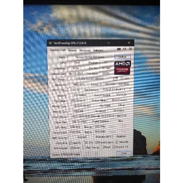 JUAL PC GAMING AMD RYZEN 5 2400G+VGA RX 550 4GB+SSD256GB+HDD500GB