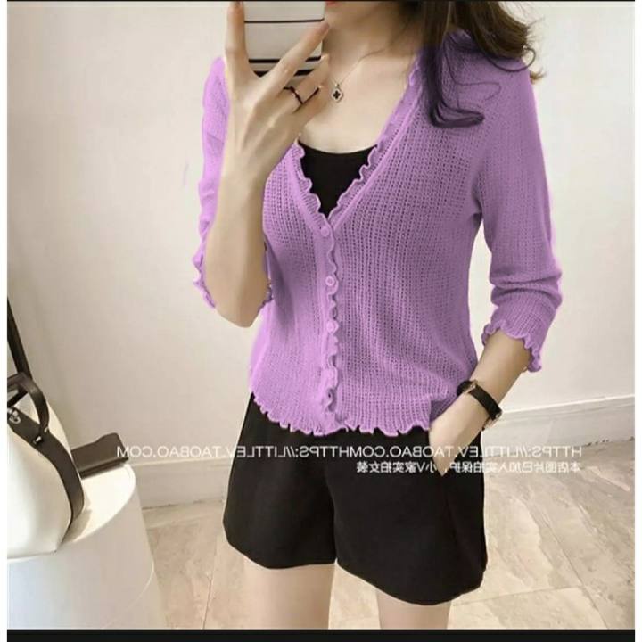 WSE390 - Cardigan Rajut Juli / Cardigan / Cardigan Wanita / Sweater Wanita / Baju Wanita