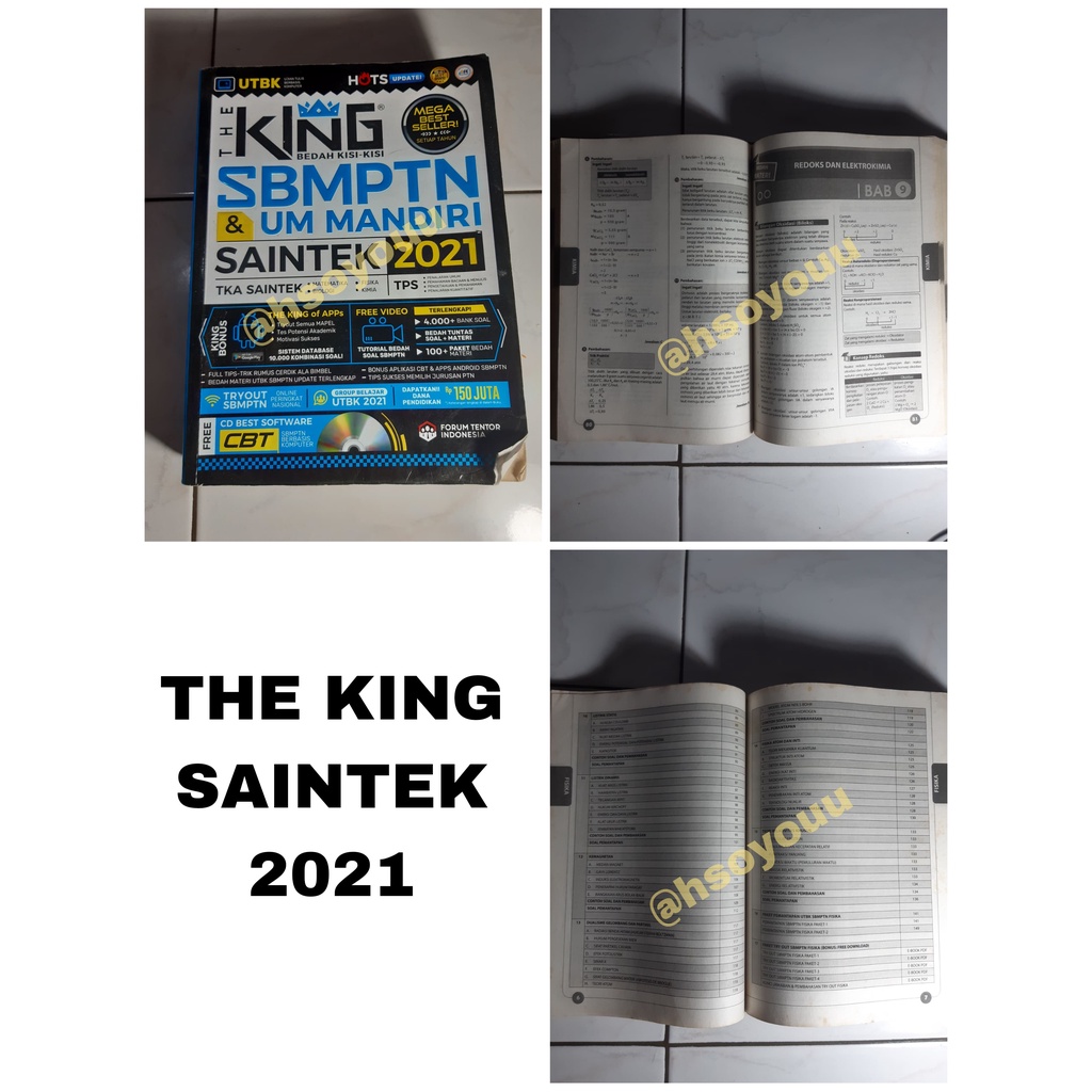 THE KING SAINTEK 2021, BUKU SAKTI TPS, SKS BIRU