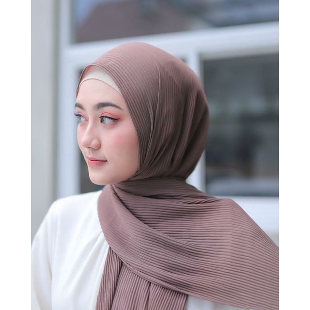 PASMINA PLISKET PREMIUM CERUTY BABY DOLL FULL LIDI TANPA GARIS TENGAH