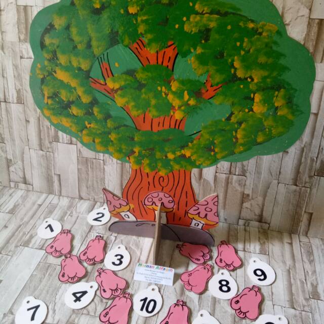 Pohon hitung-mainan edukatif APE tk dan paud