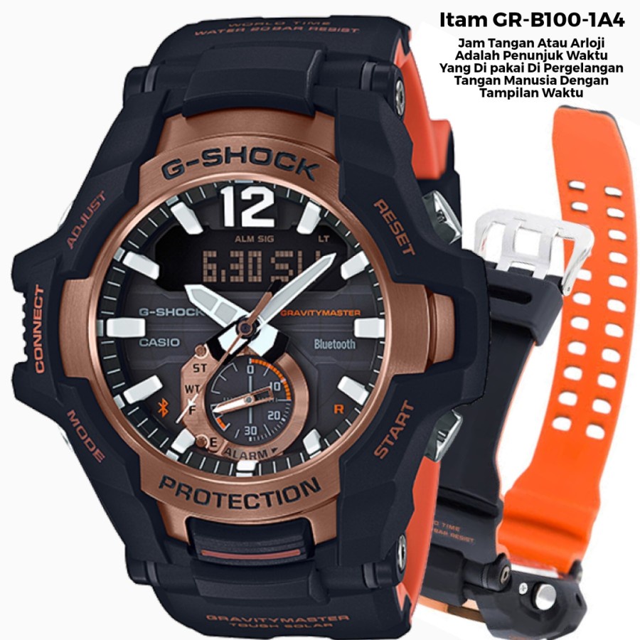 Diskon Jam Tangan Casio G-Shock GR-B100 Miyota Japan Strap Rubber Jam Tangan Pria Casual Bayar ditem