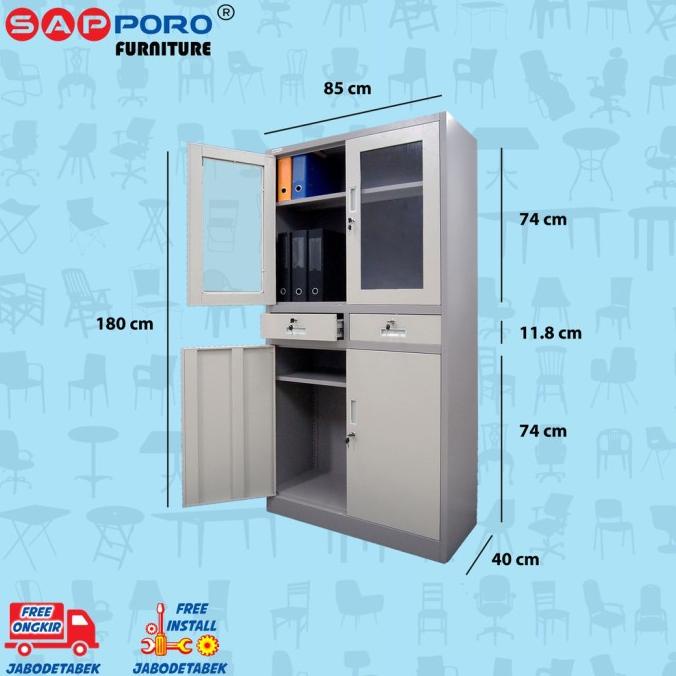 

Af03 Filing Cabinet / Lemari Arsip Besi Sapporo Kassel - Platinum Ririsefta