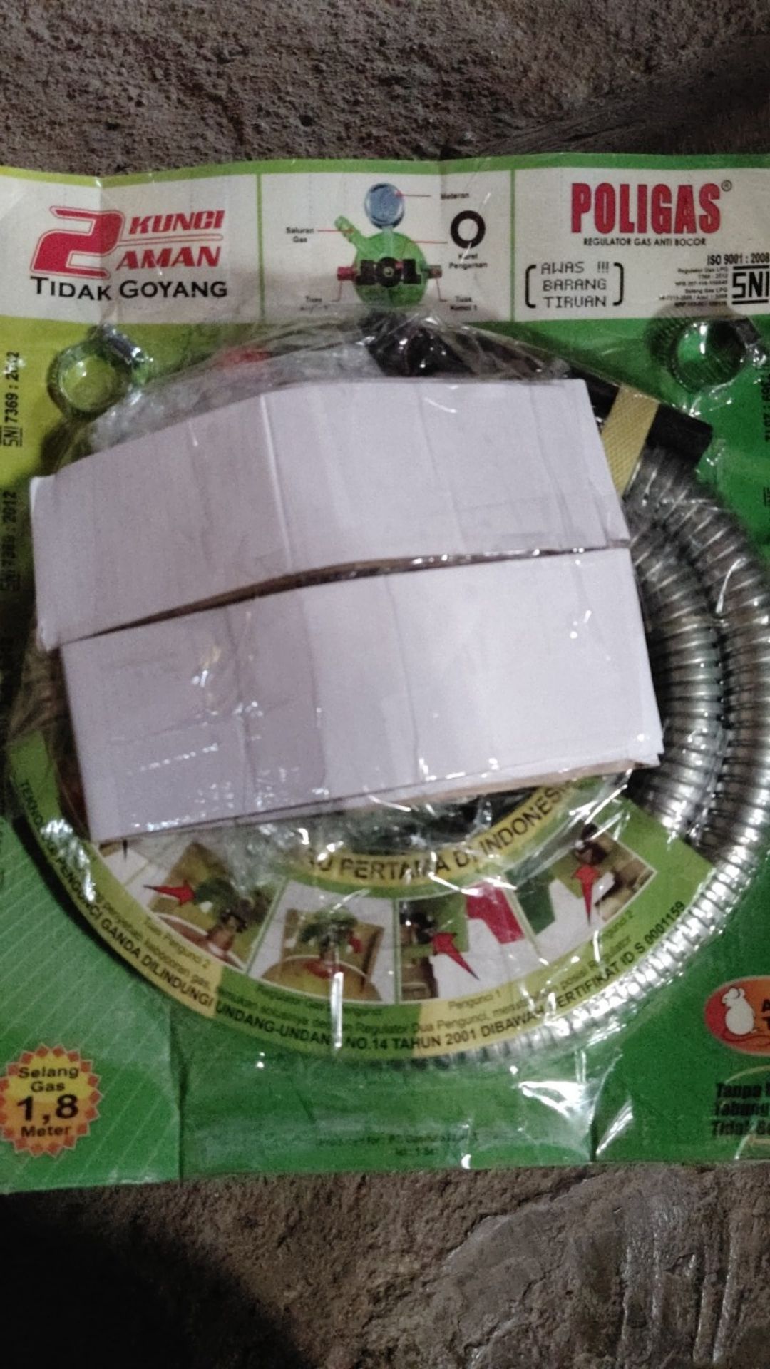 Selang Gas Anti Tikus Dan Anti Bocor 2 Kunci Poligas