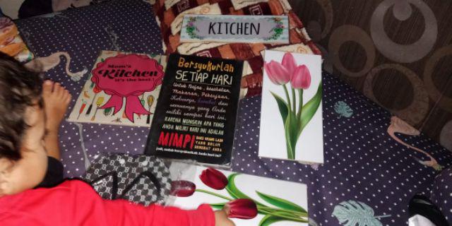 Fasahaya Hiasan Dinding Home Family Poster Kayu Quotes Cafe Vintage Wall Dekorasi Rumah Hf15
