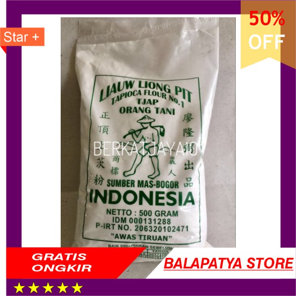 

40 OFF KHUSUS HARI INI !!! Tepung Tapioka Sagu Tani Liauw Liong Pit Tapioca Flour 500 gr