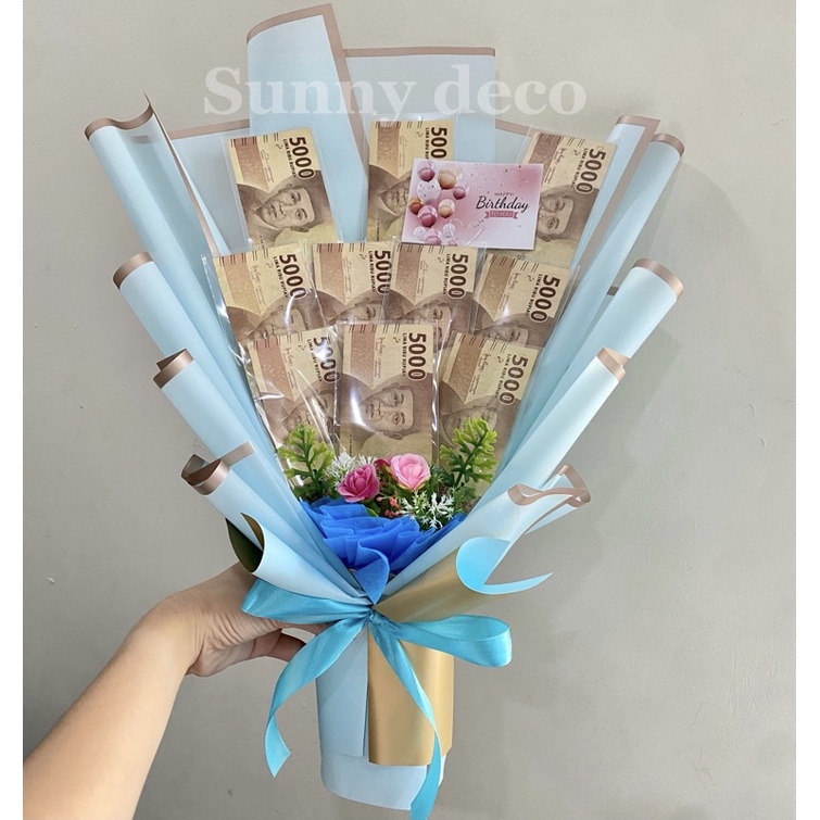 [CUSTOM] Buket uang asli | MONEY CAKE| bucket ulang tahun | HADIAH | WISUDA | buket bunga| BUNGA UANG KERTAS | bucket murah | BUKET PREMIUM