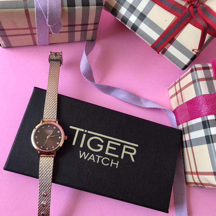 Jam Tangan Wanita Tiger Watch Model Girly Kelas Skmei Tali Kecil Cewek Promo