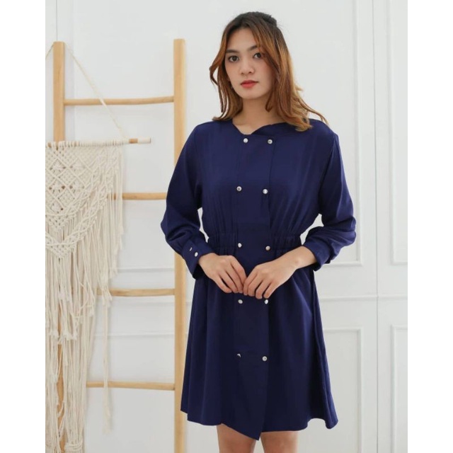 NADIA DRESS - DRESS WANITA TANGAN PANJANG