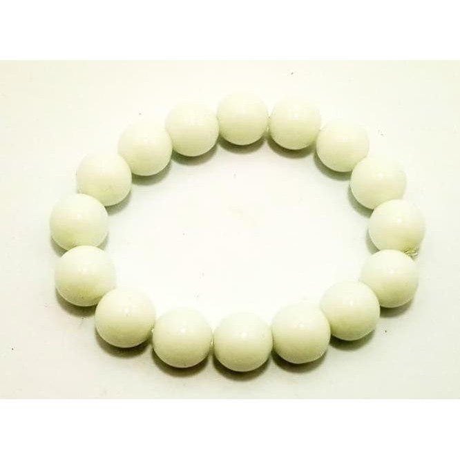 7Lem Vee  Gelang Terapi Kesehatan Batu Giok Putih Dim 12 3E2B