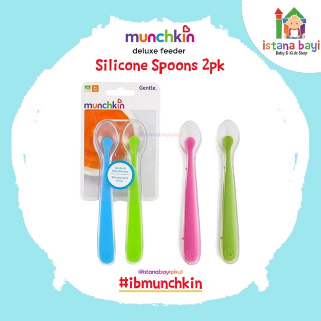 Munchkin Sendok Silikon / Silicone Spoons