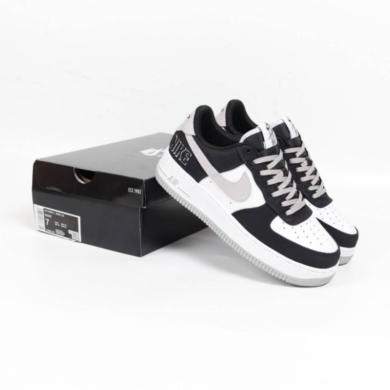 Nike Air Force 1 Low LV8 EMB Black Silver ORIGINAL