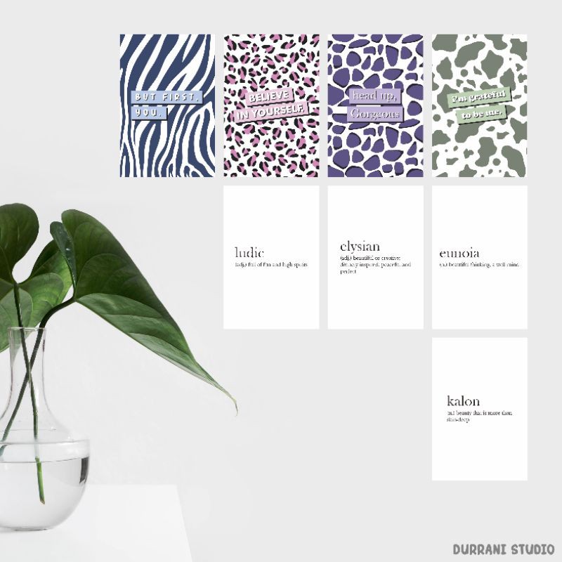 

Durrani Studio Mini Art Print Love Yourself Bundle