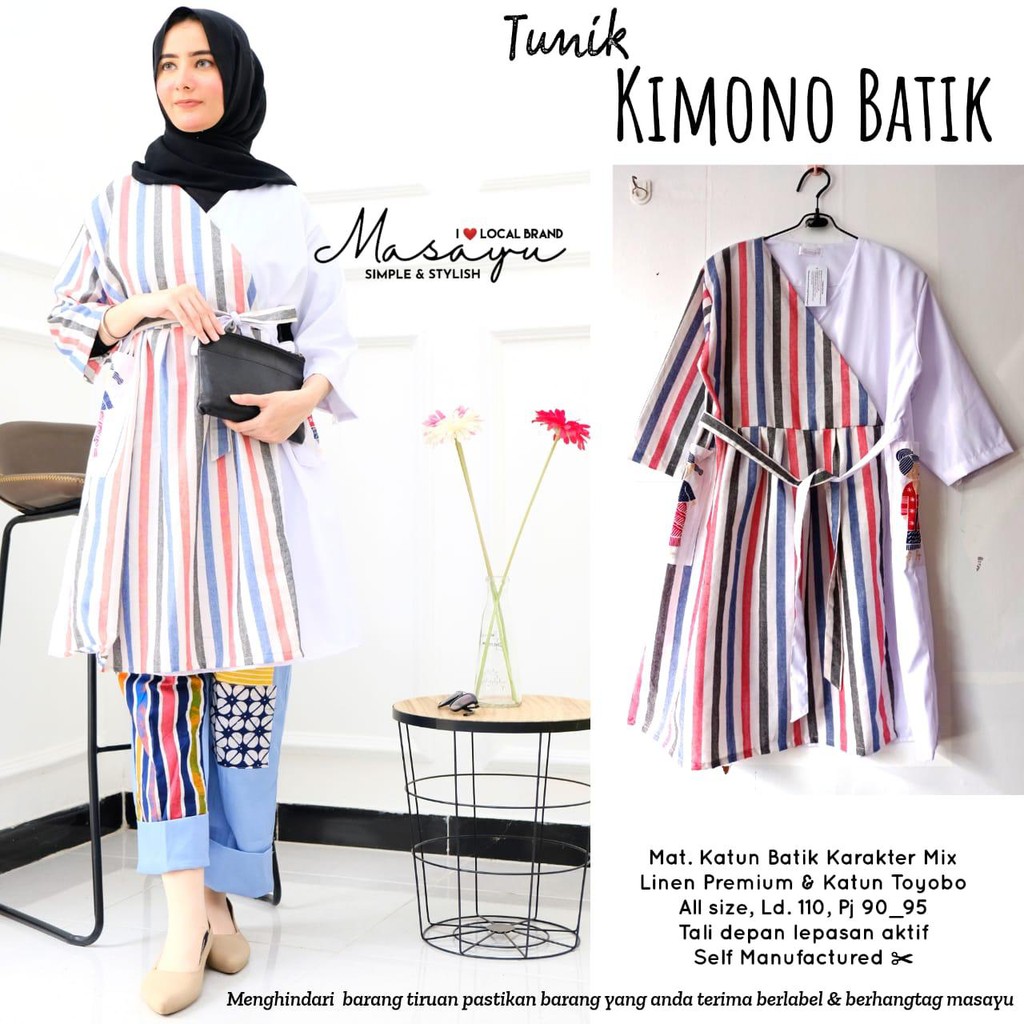 Tunik kimono batik by masayu