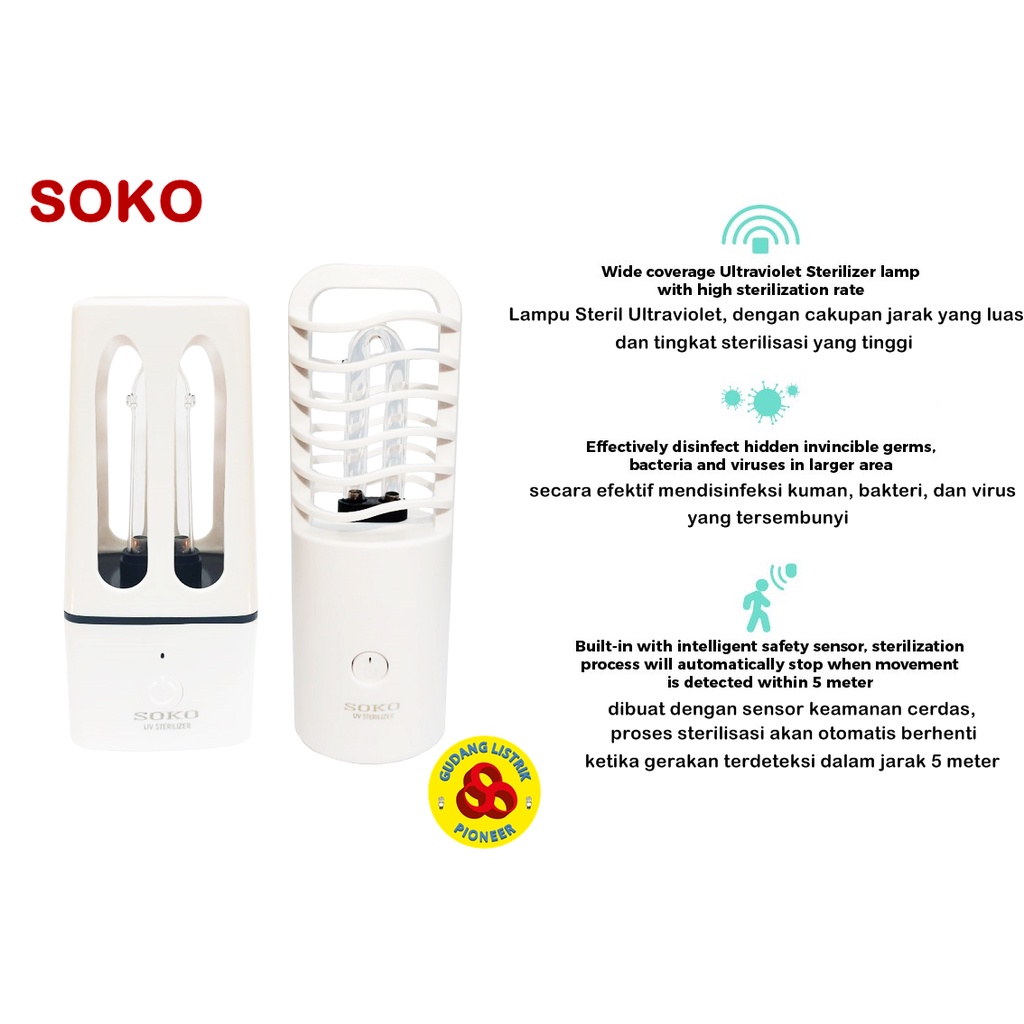 USB Rechargeable Portable UV Disinfection Lamp Sterilizer ST-XD-08/15