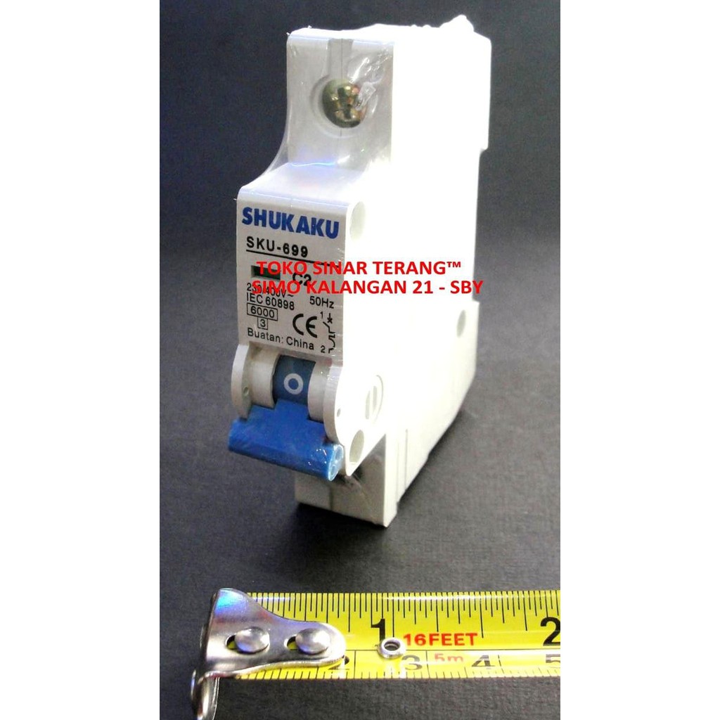♝JP8776♝ MCB / Stut SHUKAKU Saklar BIRU 2A / 2 A / C2 450W SNI Bagus Aman Murah