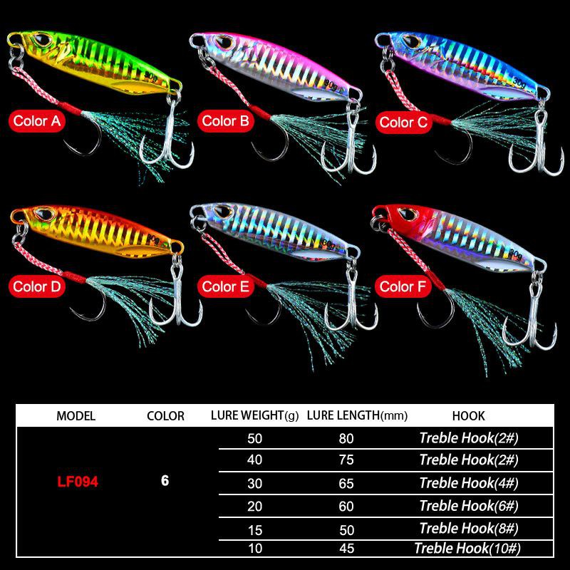 Umpan pancing metal jig + treble + asist hook fishing lure jigging 7g 10g 15g 20g 30g ultralight DUO