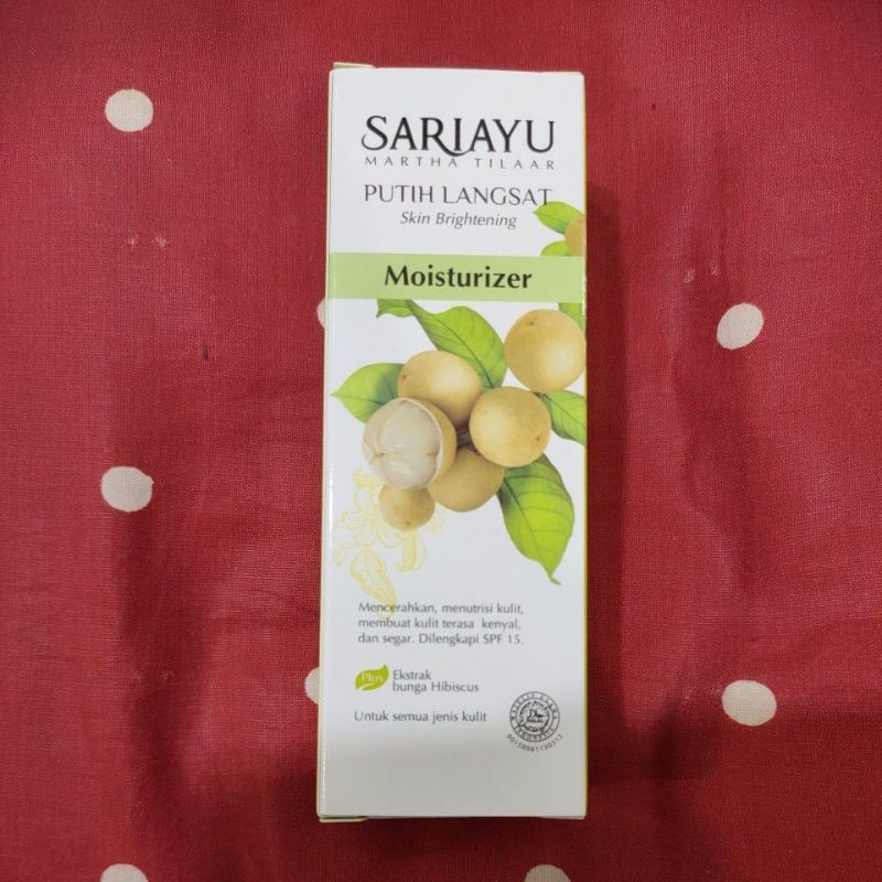 moisturizer putih langsat/pelembab putih langsat sariayu
