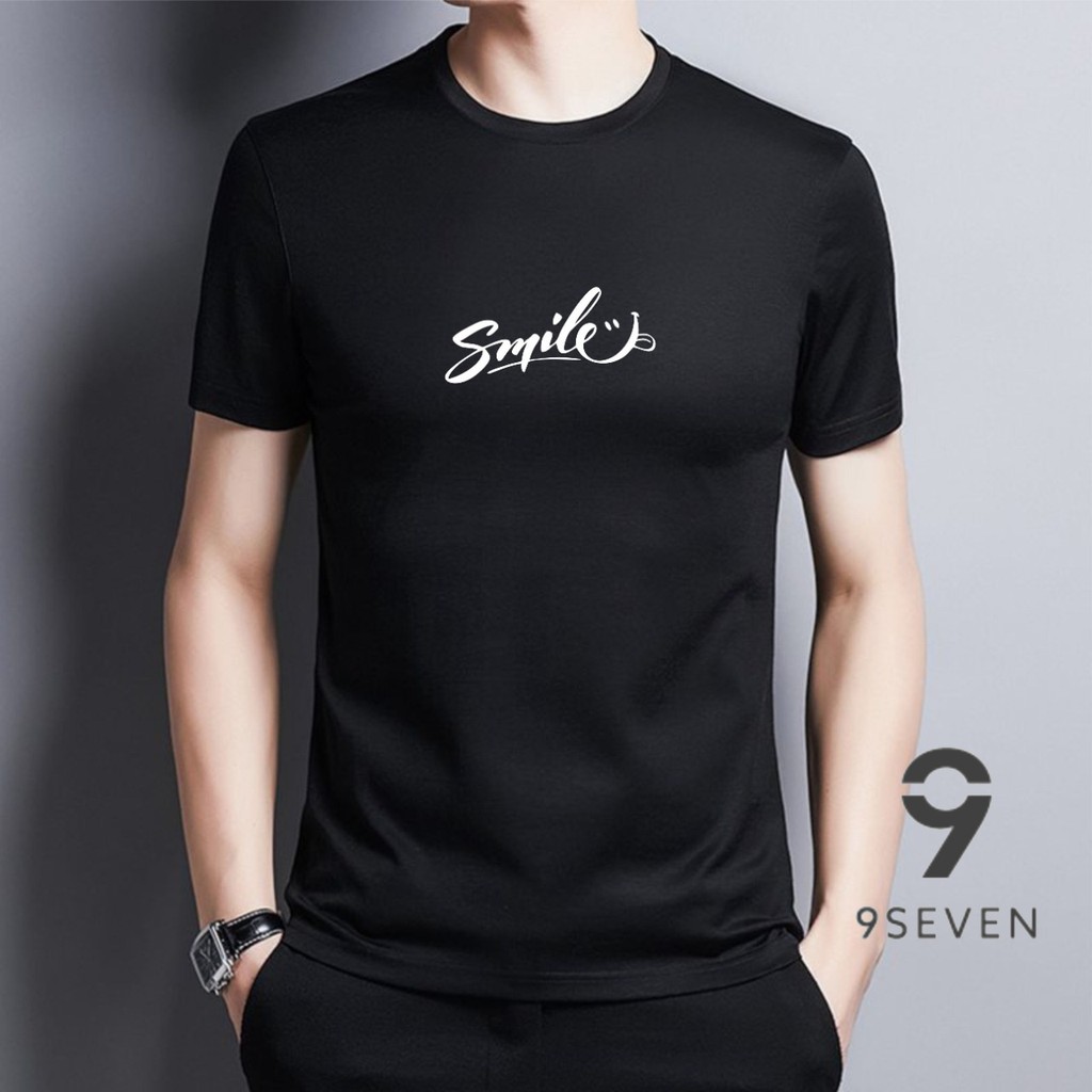 9SEVEN-BISA COD BAJU KAOS SMILE || KAOS DISTRO KEREN || KAOS BANDUNG || ATASAN MODEL KEKINIAN