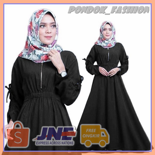 Fashion muslim/gamis/gamis muslim/hijab/syari/tunic/maxi/dress/dress muslim DELIA - BINFAS139