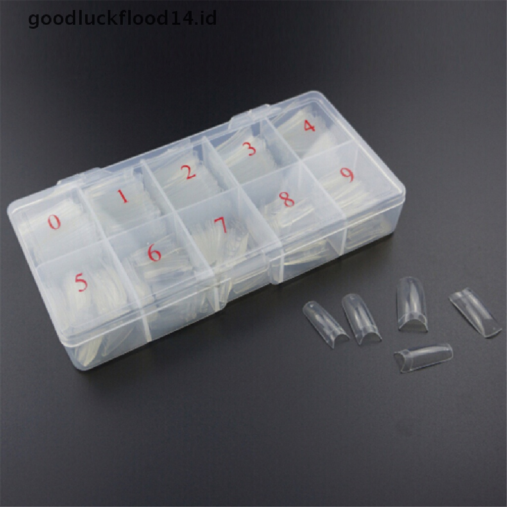 [OOID] 10 cells false nail art tips box storage case fake nail art tips box case ID