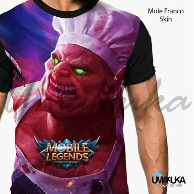 Baju kaos mobile legend franco 3d full print umakuka Baju kaos mobile legend franco 3d full print umakuka