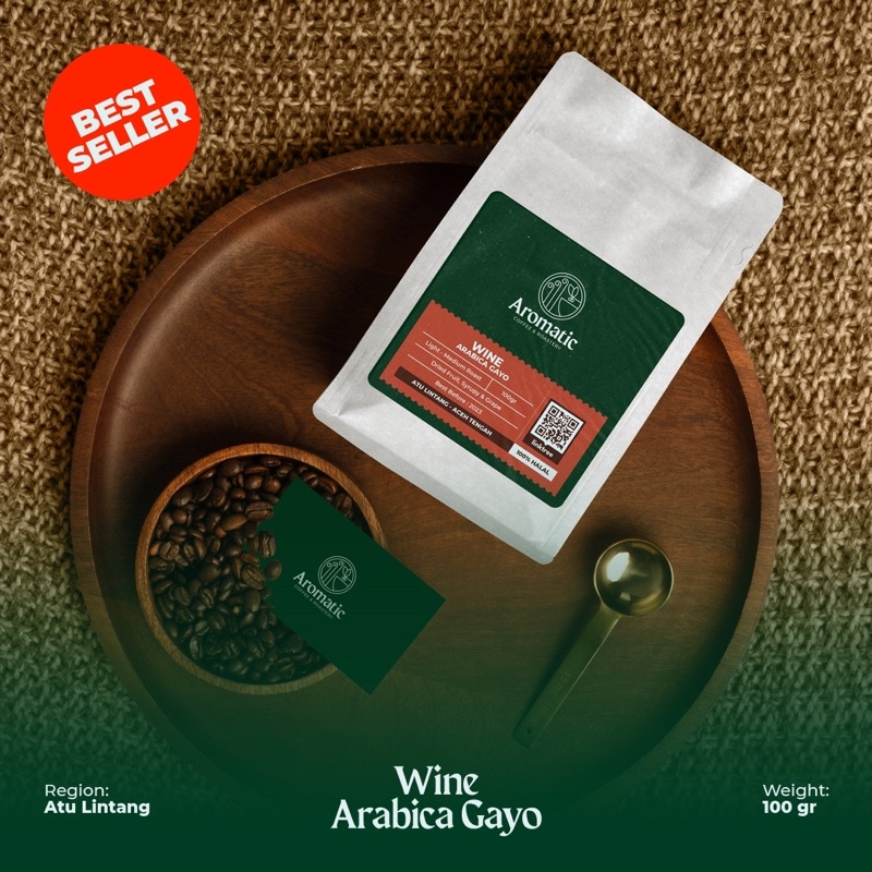 

KOPI ACEH WINE ARABICA GAYO 100, 250 & 500 GRAM/KOPI ((COD)) (BIJI/BUBUK) AROMATIC COFFEE