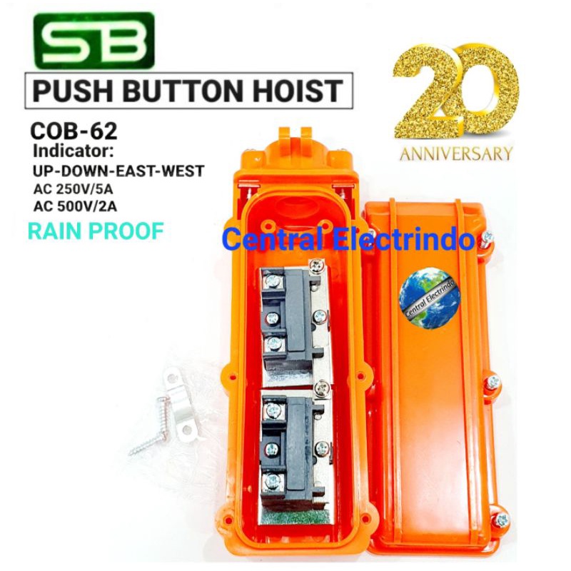 Push Button Hoist 4 Tombol COB-62 SB.