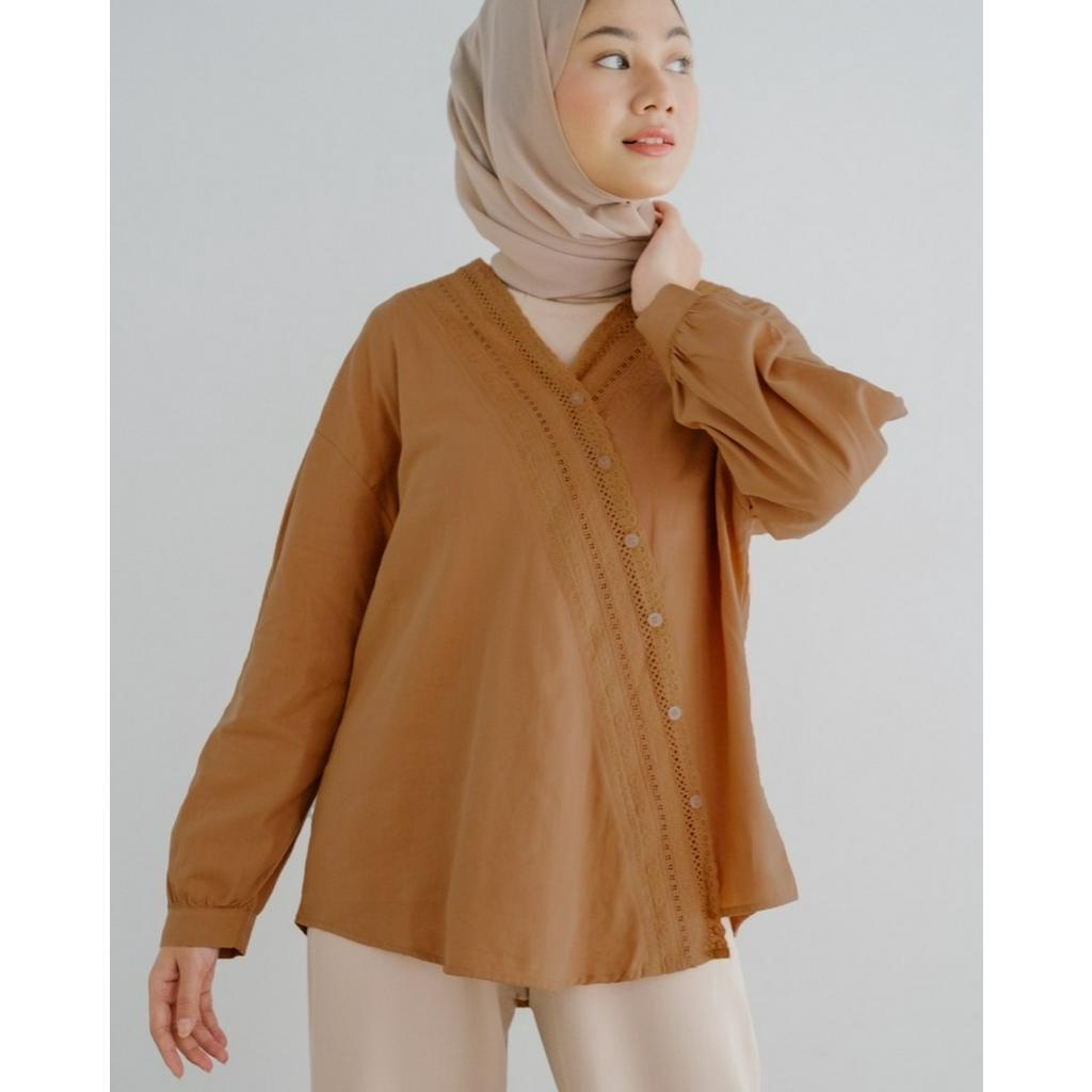 Myrubylicious PEDRA SHIRT KODE L055A | KEMEJA | KEMEJA WANITA | KEMEJA LENGAN PANJANG