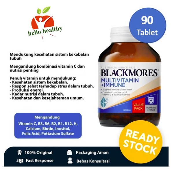 Blackmores Multivitamin + Immune (90 Tablet)