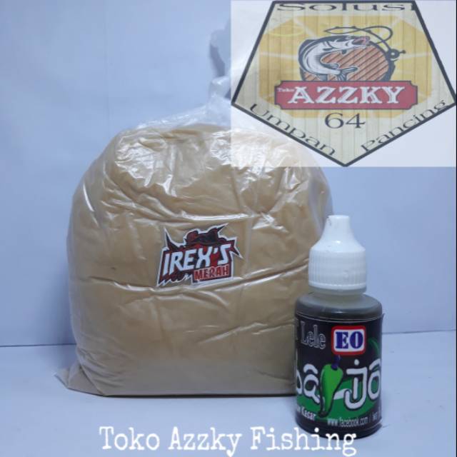 Campuran umpan pancing Lemak kuda irex s merah dan essen Sambal ijo