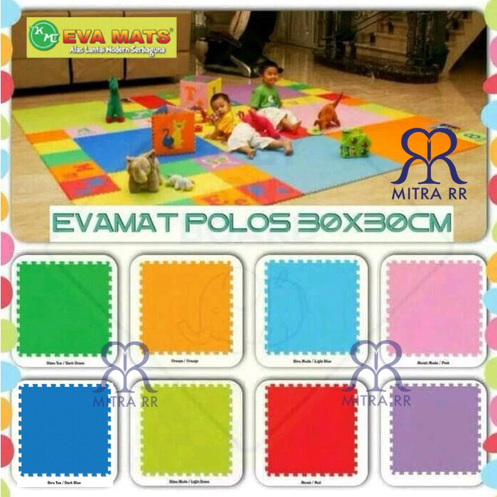 Puzzle Evamats Polos Warna/ Alas Lantai 30 x 30 cm Satuan (1PCS)