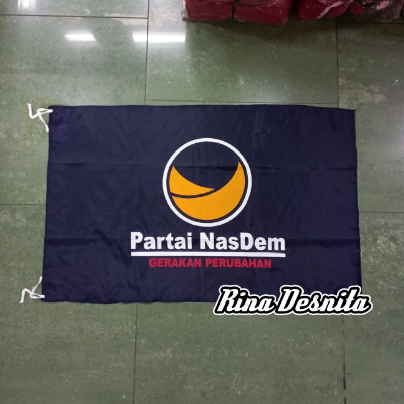 Jual Bendera Partai Nasdem Ukuran 60x90 Cm Shopee Indonesia