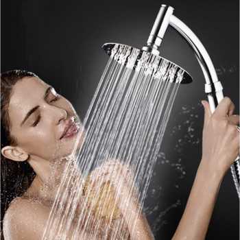 BATHE PROJECT Kepala Shower Mandi Bentuk Kotak 8 Inch Stainless Steel - Silver