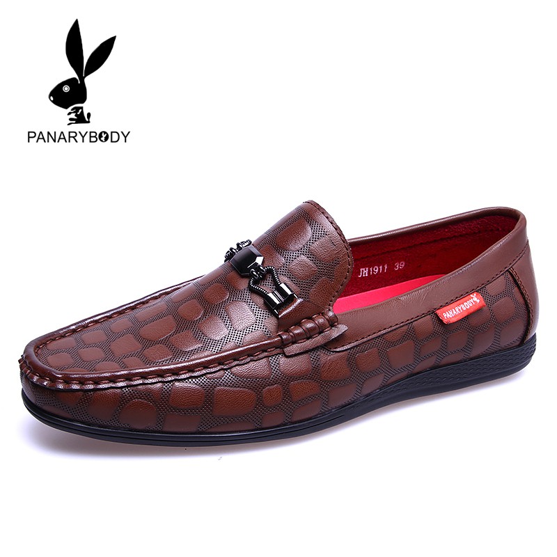 Sepatu Loafer Pantofel Pria Casual Semi Formal Sepatu Kantor Pria Loafers Fantofel Kulit Motif Terba