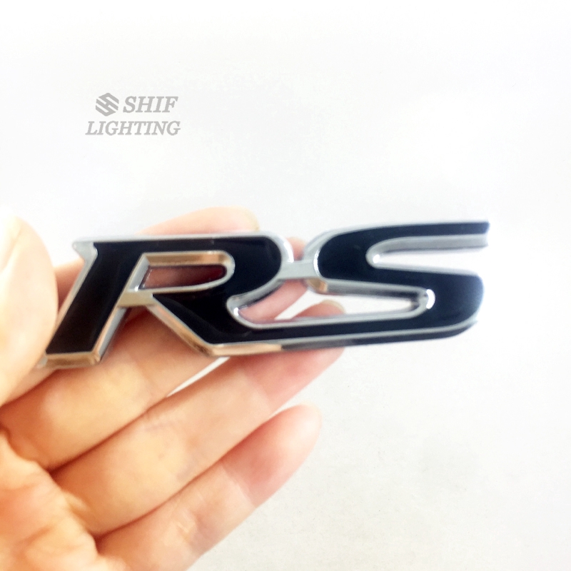 1 x  Metal RS Logo Car Auto Rear Trunk Side Emblem Badge Sticker Decal Replacement For Honda