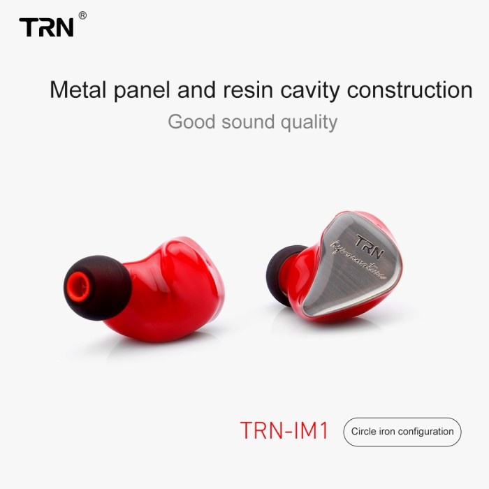 TRN IM1 PRO 1BA 1DD Hybrid In Ear Earphone Monitor Sport Earphones HIFI