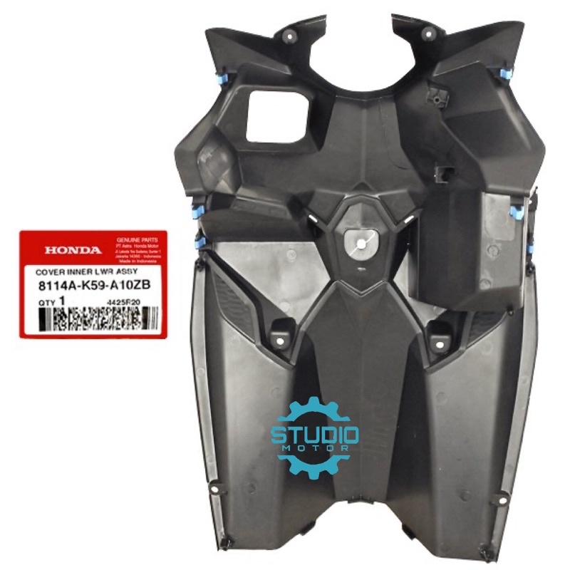 8114AK59A10ZB Legshield Tengah Kap dek Kontak Cover Inner Assy Vario 125 Led Vario 150 led K59 2015 2016 2017 2018 81141K59A10ZB Original AHM