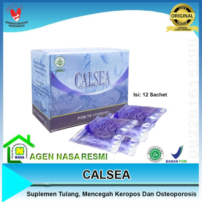 Calsea Nasa Pencegah Osteoporosis Dan Peninggi Badan Ori Produk Nasa