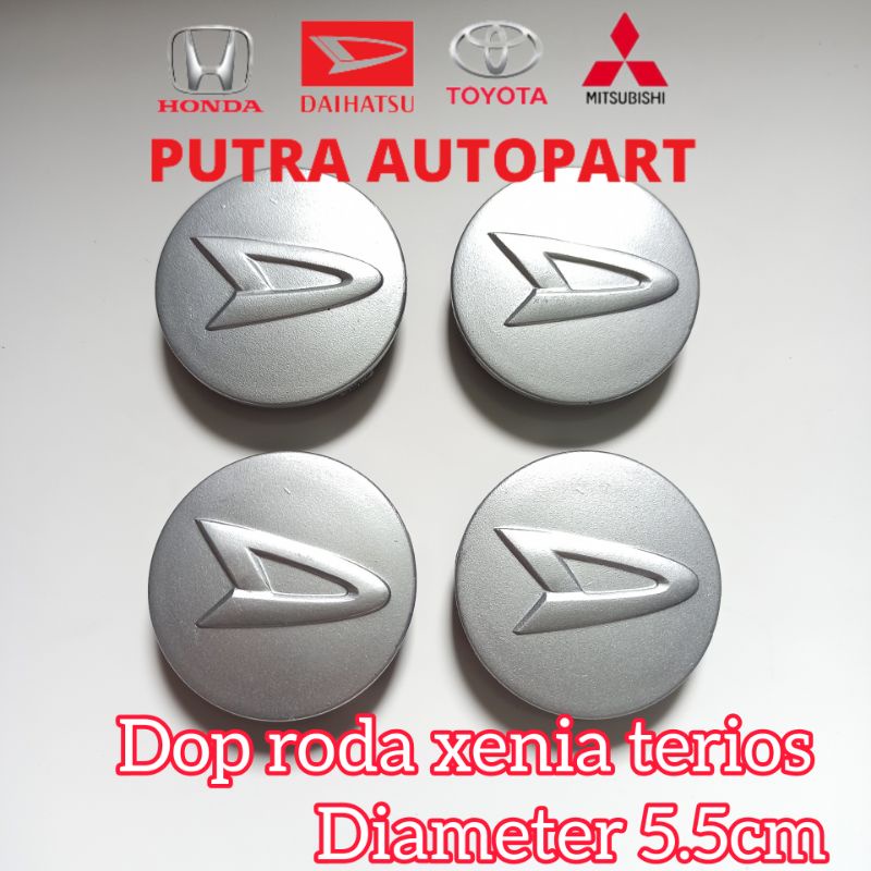 dop roda / tutup pelek xenia terios diameter 5,5cm